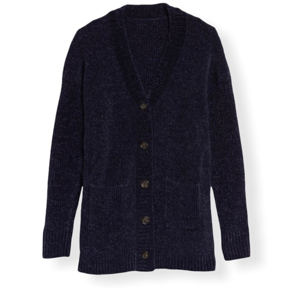 GAP Other - Girls gap navy blue soft chenille cardigan size L